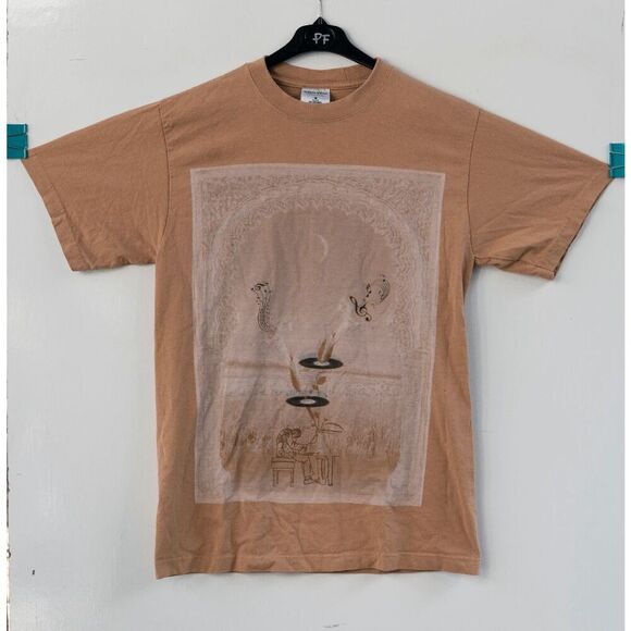Preview Models Piano Garden Graphic T-Shirt Tan NWOT Size M - Picture 1 of 6